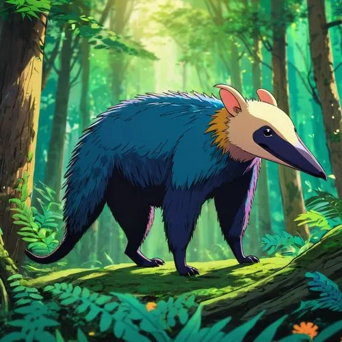 anteater,cassowary,giant anteater,uintatherium,aardvark,anthropomorphized animals,cynthia (subgenus),platycercus,terrestrial animal,toco toucan,bird illustration,forest animal,tyto longimembris,ictoria crowned pigeon,paraguay pyg,common opossum,landmannahellir,blue parrot,guacamaya,bird png,Illustration,Japanese style,Japanese Style 03