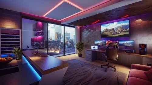 game room,modern room,interior modern design,interior design,creative office,apartment lounge,modern decor,great room,3d rendering,spaceship interior,electrohome,modern office,modern living room,search interior solutions,interior decoration,livingroom,smart home,loft,sky apartment,playing room,Photography,General,Realistic