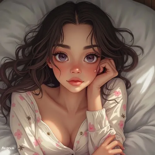 pyjama,pajama,girl portrait,girl in bed,marnie,kommuna,Conceptual Art,Fantasy,Fantasy 03