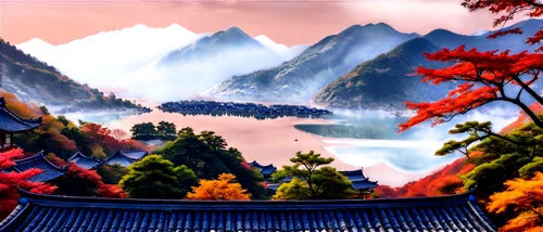 japan landscape,autumn mountains,landscape background,autumn background,japanese mountains,cartoon video game background,mountainous landscape,autumn landscape,mountain scene,autumn scenery,chuseok,japanese background,world digital painting,mountain landscape,beautiful japan,autumn in japan,nature background,yunnan,fall landscape,tianchi,Illustration,Black and White,Black and White 31