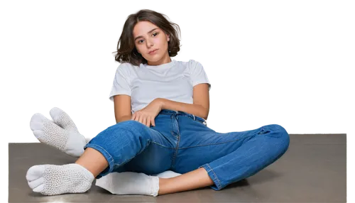 yelle,jeans background,white boots,portrait background,girl sitting,hila,girl on a white background,blue shoes,holding shoes,photo session in torn clothes,denim background,elastica,studio photo,saana,bluejeans,syd,photo studio,white clothing,denims,teen,Illustration,Children,Children 03