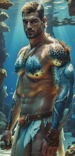 men, man,mermaid, real, naked, male, fish tail, sea ​​bass, coral reef, boy, man, masculine, muscles, sexy, muscular, hd, ,an aqua man dressed as a roman warrior,kammerman,aquaman,ammerman,merman,sea 