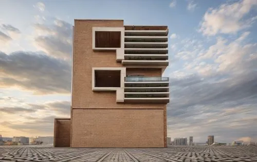 sky apartment,cubic house,residential tower,brutalist architecture,high-rise building,modern architecture,archidaily,cube stilt houses,block balcony,tel aviv,apartment block,concrete blocks,multi-storey,observation tower,lattice windows,corten steel,shipping containers,observation deck,urban towers,high-rise,Architecture,Villa Residence,European Traditional,Lombard Romanesque