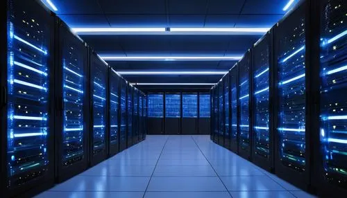 Cloud computing, 3-tier web application architecture, modern data center, sleek server racks, rows of LED lights, futuristic atmosphere, detailed circuit boards, wires, microchips, CPU, RAM, HDD, SSD,