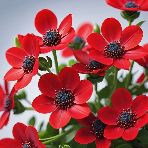 red anemones,red flowers,red chrysanthemum,flowers png,red petals,red flower