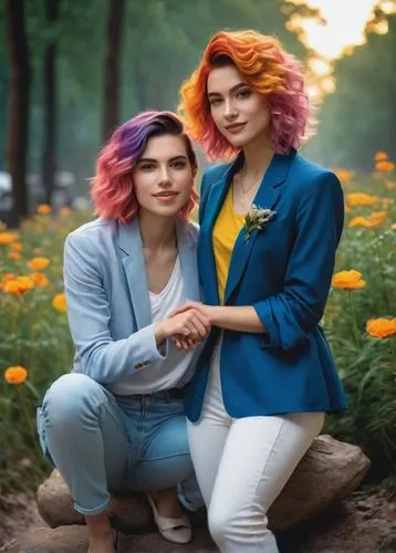 social,wedding photo,inter-sexuality,vegan icons,business women,photo shoot for two,dahlias,lgbtq,married couple,pre-wedding photo shoot,young women,twin flowers,romantic portrait,sisters,two girls,angels,community connection,chrysanthemums,fashion models,married,Art,Classical Oil Painting,Classical Oil Painting 38