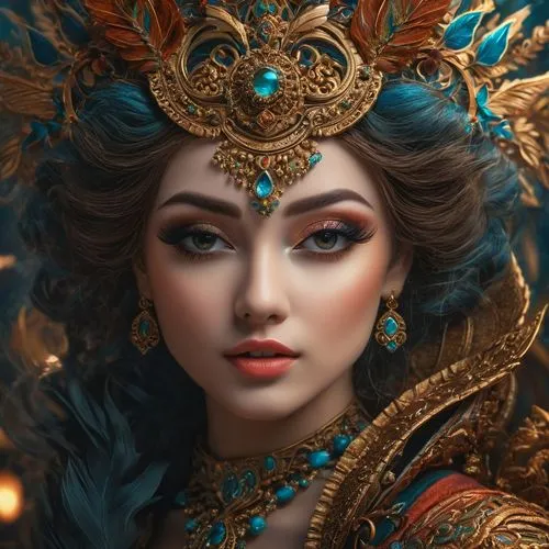 fantasy portrait,oriental princess,fantasy art,amidala,cleopatra,gandhari,Photography,General,Fantasy