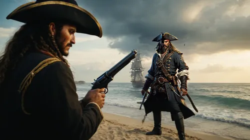 pirate,pirates,piracy,pirate treasure,east indiaman,rum,pirate flag,conquistador,massively multiplayer online role-playing game,galleon,jolly roger,don quixote,open sea,mayflower,naval officer,digital compositing,saranka,tower flintlock,pirate ship,christopher columbus