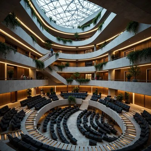 toronto city hall,atrium,atriums,europarliament,bundestag,schulich,safdie,taikoo,staatsbibliothek,the european parliament in strasbourg,lipsius,robarts,hall of nations,cochere,calpers,bundesbank,embl,oval forum,hemicycle,seimas