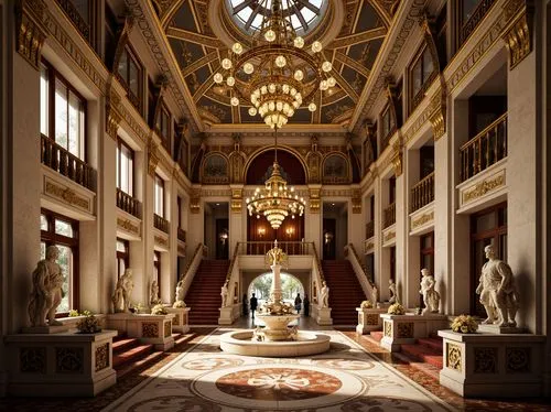 entrance hall,royal interior,cochere,hall of nations,foyer,hallway,peterhof palace,marble palace,enfilade,hermitage,corridor,kunsthistorisches museum,europe palace,ornate room,residenz,grandeur,saint george's hall,louvre,hall of the fallen,galleries