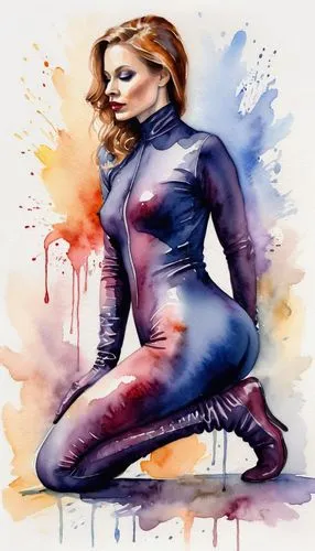 mystique,catsuit,bloodrayne,buffyverse,superheroine,dazzler,Illustration,Paper based,Paper Based 24