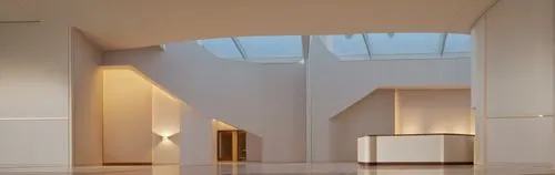 daylighting,hallway space,archidaily,entrance hall,gallery,art gallery,contemporary,opaque panes,structural glass,hallway,outside staircase,soumaya museum,art museum,kirrarchitecture,white room,skylight,vaulted ceiling,calatrava,convex,staircase,Photography,General,Commercial