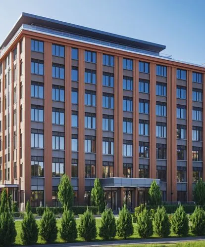 a tall, red building with many windows reflecting outside,hoboken condos for sale,homes for sale in hoboken nj,homes for sale hoboken nj,westinghouse,penthouses,tishman,new housing development,leaseba