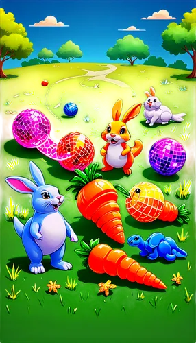 easter background,easter rabbits,egg hunt,springtime background,happy easter hunt,children's background,easter theme,cartoon video game background,spring background,crayon background,rabbits,easter festival,cottontails,hare field,ostern,hare trail,easter eggs,game illustration,3d background,colored eggs,Illustration,Realistic Fantasy,Realistic Fantasy 38