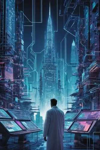 cybercity,cybertown,schmidhuber,cyberpunk,futuristic landscape,cyberia,neuromancer,cyberworld,futurists,sci fiction illustration,polara,futuristic,cyberport,metropolis,dystopian,cyberscene,futuregen,sci - fi,technophobia,synth,Unique,Paper Cuts,Paper Cuts 07