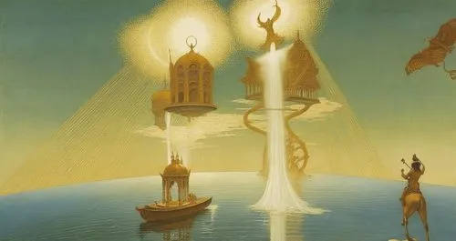 barlowe,golden candlestick,el salvador dali,the pillar of light,phoenicians,qabalah,mythography,dali,eckankar,ennead,stuever,light bearer,mcquarrie,hermeticism,torchbearers,surrealists,atlantean,sedla