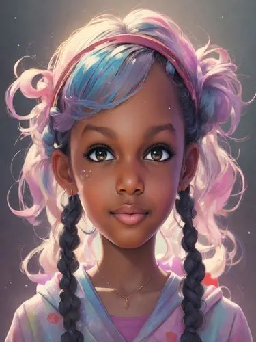 girl portrait,child portrait,fantasy portrait,digital painting,child girl,digital art,mystical portrait of a girl,kids illustration,custom portrait,world digital painting,soft pastel,little girl,braids,portrait background,digital artwork,girl drawing,anime girl,cotton candy,a child,digital illustration,Digital Art,3D