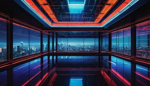 elevator,shanghai,sky city tower view,cyberview,skydeck,guangzhou,glass wall,skyloft,sky apartment,elevators,tokyo,skyscraper,skywalks,vertigo,cybercity,levator,spaceship interior,above the city,metropolis,cyberpunk,Art,Artistic Painting,Artistic Painting 28