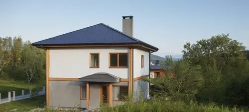 passivhaus,cubic house,small house,wooden house,house in mountains,timber house,Photography,General,Realistic