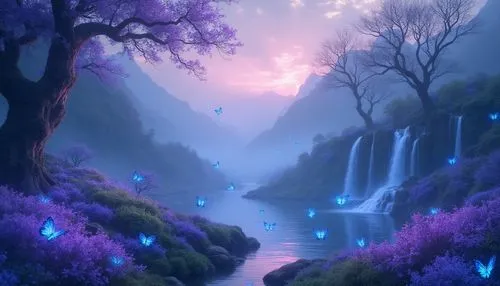 fantasy landscape,purple landscape,fairy forest,fairy world,fantasy picture,fairyland,elven forest,fairytale forest,enchanted forest,fairy village,forest of dreams,purple wallpaper,fairy galaxy,enchanted,landscape background,mystical,wonderlands,dreamlands,dreamscape,nature wallpaper,Photography,General,Realistic