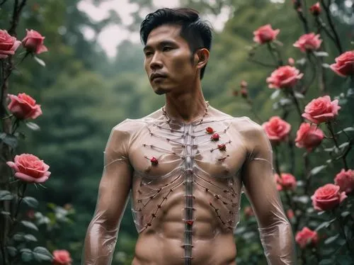 dolarhyde,bodypainting,sagmeister,body art,apichatpong,scarification,body painting,jonsi,bodypaint,khru,gardener,flower of life,horticulturist,rosarium,lotus with hands,siberut,han thom,transhuman,with roses,narayama,Photography,General,Cinematic