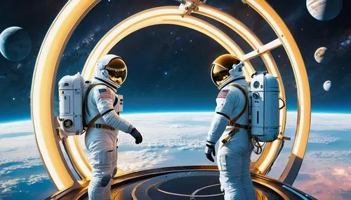 extravehicular,spacesuits,spacesuit,space walk,spacewalking,astronaut suit,spacewalkers,space suit,spacewalks,spacemen,astronauts,spacewalk,astronaut,taikonauts,astronautic,astronautics,sky space concept,spacewalker,spaceflights,cosmonauts,Illustration,American Style,American Style 10