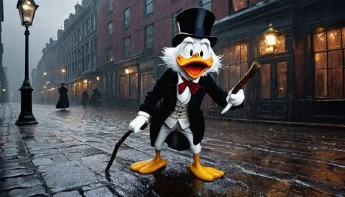 tux,donald duck,donald,tuxedo,olaf,cruella de ville,tuxedo just,disney character,the duck,sylvester,cayuga duck,gooseander,duck,duck bird,disneyland park,walt,tokyo disneysea,goofy,walking in the rain,geppetto,Conceptual Art,Daily,Daily 14