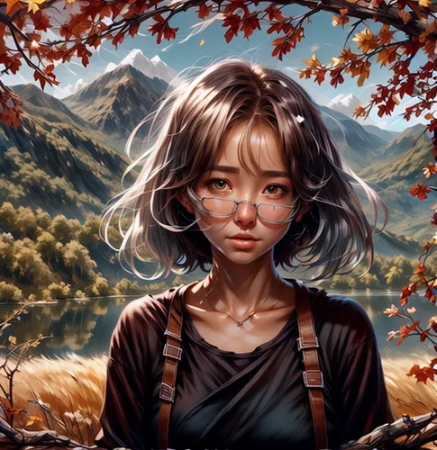 autumn background,autumn icon,world digital painting,fantasy portrait,portrait background,digital painting,autumn theme,autumn frame,autumn,the autumn,in the autumn,autumn scenery,light of autumn,round autumn frame,autumn day,mystical portrait of a girl,mountain guide,autumn idyll,meteora,autumn leaves