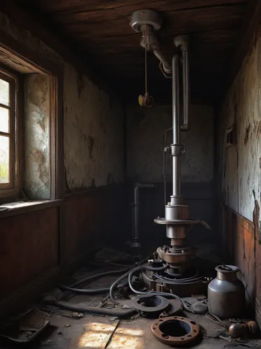 potter's wheel,assay office in bannack,bannack assay office,the boiler room,washhouse,abandoned places,victorian kitchen,distillation,wood stove,urbex,abandoned room,water pump,plumbing,bannack,laundry room,cooking pot,kitchen stove,steam machine,stove,vintage kitchen,Illustration,Paper based,Paper Based 10