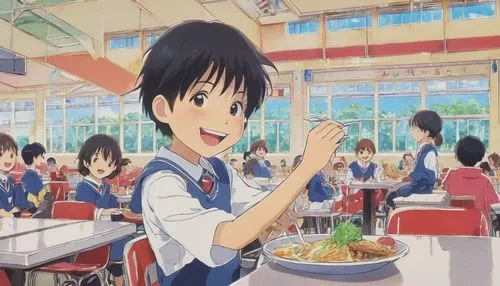 alfalfa sprouts,yousuke,keion,genshiken,wagamama,yukino,Illustration,Japanese style,Japanese Style 14