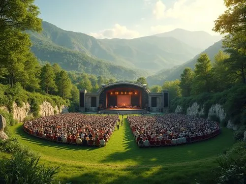 open air theatre,nargothrond,amphitheatre,amphitheater,tomorrowland,rivendell,narnian,ancient theatre,concert stage,amphitheaters,immenhausen,theater stage,philharmonics,tulou,spring awakening,hobbit,tanztheater,narnians,concert venue,swath,Photography,General,Realistic