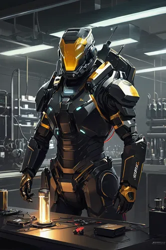 bumblebee,mech,kryptarum-the bumble bee,bolt-004,mecha,robotics,dewalt,robot combat,welder,industrial robot,scifi,cybernetics,concept art,military robot,gunsmith,war machine,sci fiction illustration,heavy object,cg artwork,robotic,Conceptual Art,Fantasy,Fantasy 06