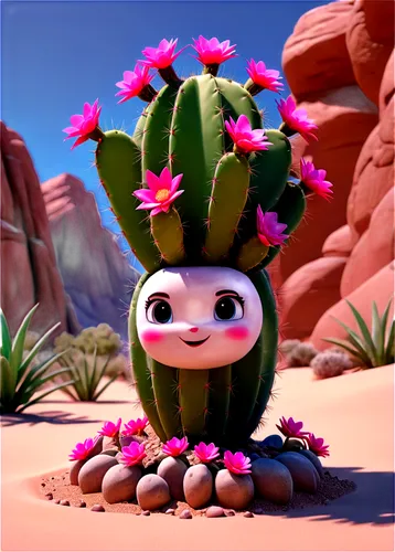 kawaii cactus,flowerful desert,desert flower,cactus,cactus digital background,prickliest,sclerocactus,cacti,prickly pear,prickle,ferocactus,pitaya,peyote,parodia,prickly flower,tikki,prickly,prickles,desert plant,nopal,Unique,3D,3D Character