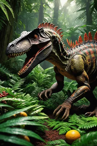 allosaurus,spinosaurus,tirannosaurus,landmannahellir,iguanidae,tyrannosaurus,aucasaurus,dinosaruio,terrestrial vertebrate,gorgonops,troodon,pachycephalosaurus,cretoxyrhina,reconstruction,ankylosaurus,tyrannosaurus rex,cynorhodon,prehistoric,iguania,chroicocephalus ridibundus,Illustration,Realistic Fantasy,Realistic Fantasy 33