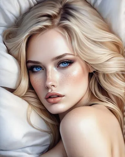 realdoll,blue eyes,model beauty,blonde woman,beauty face skin,cream blush,women's eyes,blond girl,female beauty,retouching,beautiful model,beautiful young woman,romantic look,golden eyes,blonde girl,eyes makeup,romantic portrait,beautiful face,natural cosmetic,heterochromia,Illustration,Realistic Fantasy,Realistic Fantasy 15