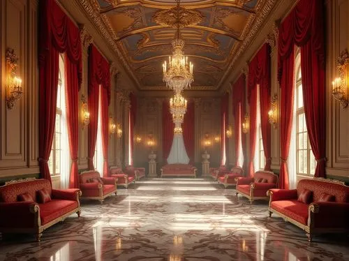 ballroom,royal interior,ornate room,hallway,ritzau,corridor,enfilade,baccarat,europe palace,empty interior,cochere,marble palace,palazzo,corridors,entrance hall,empty hall,royale,palaces,lobby,furnishings,Photography,General,Realistic