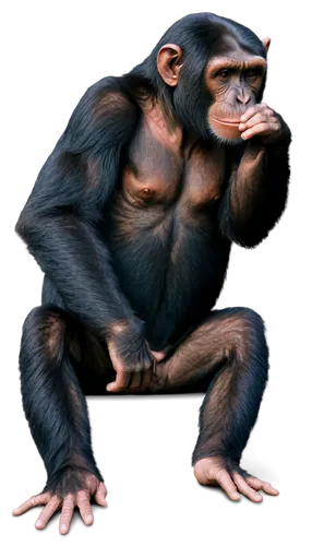 common chimpanzee,chimpanzee,chimp,ape,primate,cercopithecus neglectus,macaque,monkey,cougnou,bonobo,the thinker,barbary monkey,orang utan,baboon,crab-eating macaque,primates,rhesus macaque,uakari,png image,great apes,Art,Classical Oil Painting,Classical Oil Painting 13