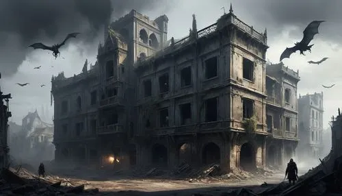 ravenloft,the haunted house,arkham,haunted castle,haunted house,ghost castle,darktown,haunted cathedral,castle of the corvin,hauntings,halloween background,undercity,witch house,undermountain,waterdeep,witch's house,ravenscrag,coldharbour,gothic style,sanitarium,Conceptual Art,Fantasy,Fantasy 11