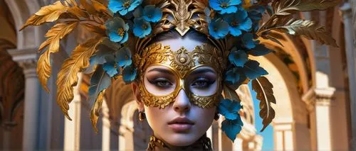 venetian mask,masquerade,the carnival of venice,golden mask,fractalius,repulsa,buccellati,gold mask,carnevale,golden wreath,ormolu,giorno,kokoshnik,mascarade,bandora,leos,morrissette,zorthian,headpiece,baroque angel,Photography,Artistic Photography,Artistic Photography 08