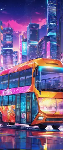 city bus,bus,airport bus,colorful city,city trans,futuristic landscape,trolley bus,buses,red bus,electric mobility,street car,cityscape,the system bus,shanghai,byd f3dm,tram,shuttle bus,tokyo city,transit,the bus space,Illustration,Japanese style,Japanese Style 03