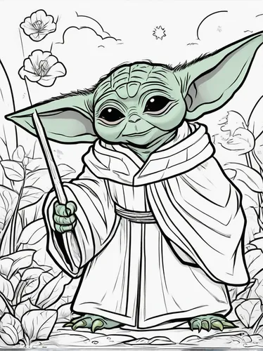 coloring page,yoda,coloring pages,coloring picture,coloring pages kids,coloring book for adults,coloring for adults,line-art,jedi,mundi,coloring outline,line art,lineart,rots,cg artwork,colouring,wreck self,coloring,goblin,force,Illustration,American Style,American Style 13