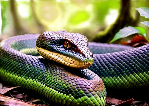 african house snake,trimeresurus,pitviper,green python,liophis,green tree snake,lampropeltis,green mamba,rat snake,grass snake,vipera,everglades rat snake,reticulatus,yellow python,tree snake,boomslang,green snake,nonvenomous,green tree python,blue tongue skink,Conceptual Art,Daily,Daily 24