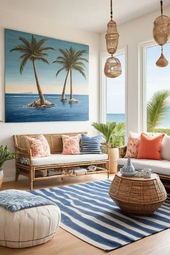 coconut palms,coconut palm tree,beach furniture,beach house,palm fronds,coconut palm,palm branches,tropical house,modern decor,living room,tropical beach,contemporary decor,watercolor palm trees,fan palm,dream beach,royal palms,livingroom,cabana,interior decor,palmera,Art,Classical Oil Painting,Classical Oil Painting 38