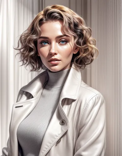 world digital painting,white coat,portrait background,digital painting,fashion vector,female doctor,sci fiction illustration,marylyn monroe - female,chainlink,artificial hair integrations,image manipulation,custom portrait,bolero jacket,cg artwork,digital compositing,digital art,illustrator,librarian,katniss,white lady