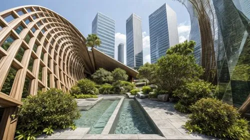 WOODEN FACADE,garden design sydney,landscape design sydney,soumaya museum,landscape designers sydney,costanera center,garden of plants,eco hotel,barangaroo,calatrava,palm garden frankfurt,futuristic a