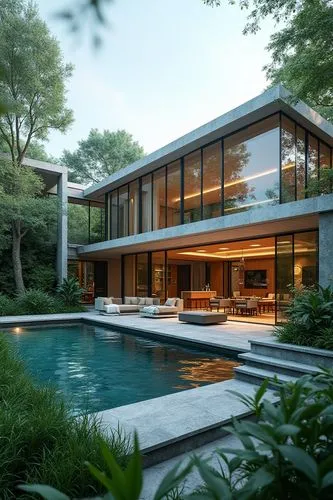 modern house,mid century house,bridgehampton,fallingwater,modern architecture,mid century modern,Photography,General,Realistic