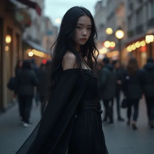 yifei,zhu,xiaoli,girl in a long dress,kawakubo,mongolian girl