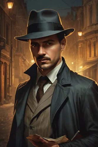 investigator,mafia,inspector,detective,al capone,sherlock holmes,holmes,private investigator,game illustration,play escape game live and win,stovepipe hat,fedora,steam icon,banker,the victorian era,gentlemanly,victorian,enrico caruso,cordwainer,merchant,Conceptual Art,Daily,Daily 11