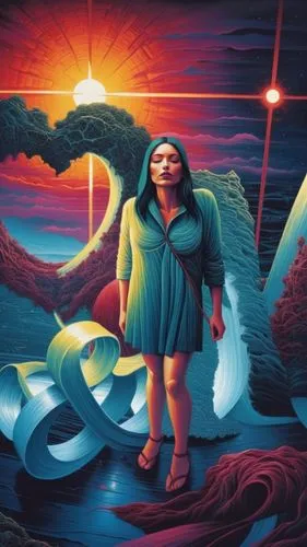 girl with a dolphin,aquarius,llorona,kateri,stereogum,inanna,renacimiento,vangelis,quintesson,mcmorrow,the angel with the cross,psychosynthesis,eurus,dubbeldam,volia,ojibway,the annunciation,tangaroa,shamanic,melodrama,Illustration,Realistic Fantasy,Realistic Fantasy 25