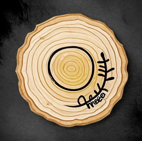 dendrochronology,chakram,chopping board,wooden plate,woodburning,cheese wheel,sigil,chilkat,slashed circle,greek in a circle,hastur,planchette,rykodisc,circle around tree,chakri,ichthus,wood backgroun